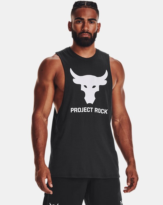Men's Project Rock Brahma Bull Tank, Black, pdpMainDesktop image number 0